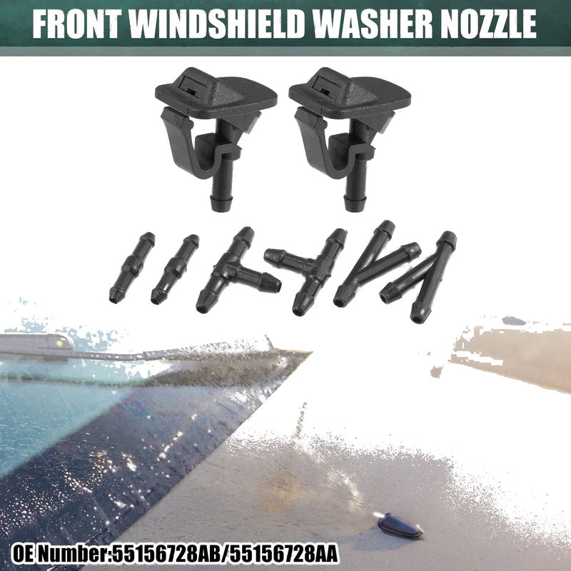 Jeep Wrangler Windshield Washer Nozzle Set (2011-2018)