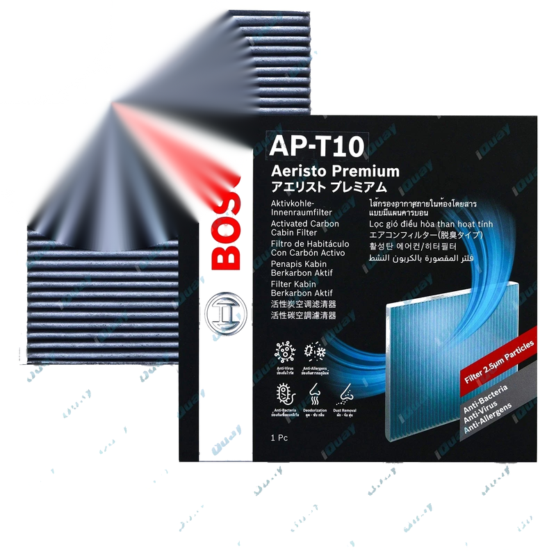 Toyota Hilux TGN121 4cyl 2.7L 2015-19 Bosch Aeristo Premium Cabin Air Filter