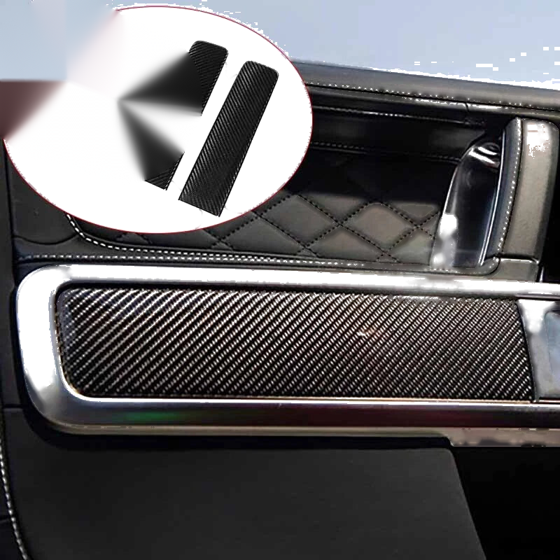 Benz G500 G63 W464 2019-23 REAL Carbon Fiber Interior Door Panel Cover Trim