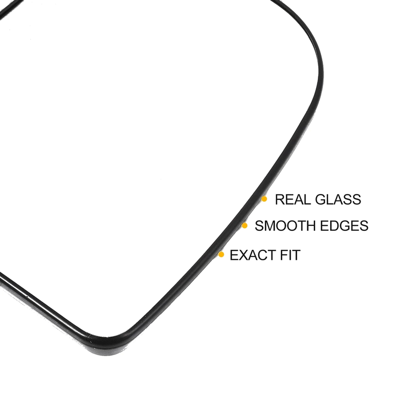 Ford E150 E250 E350 Left Right White Mirror Glass Pair w/ Back Heated