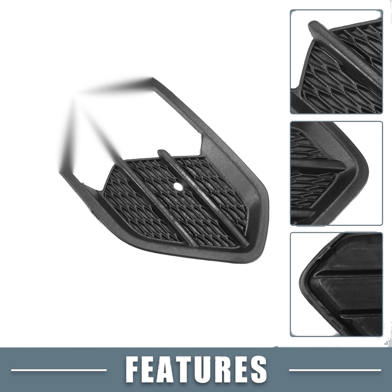 Ford Escape Kuga (2017-2019) Black Front Right Fog Light Grille Cover