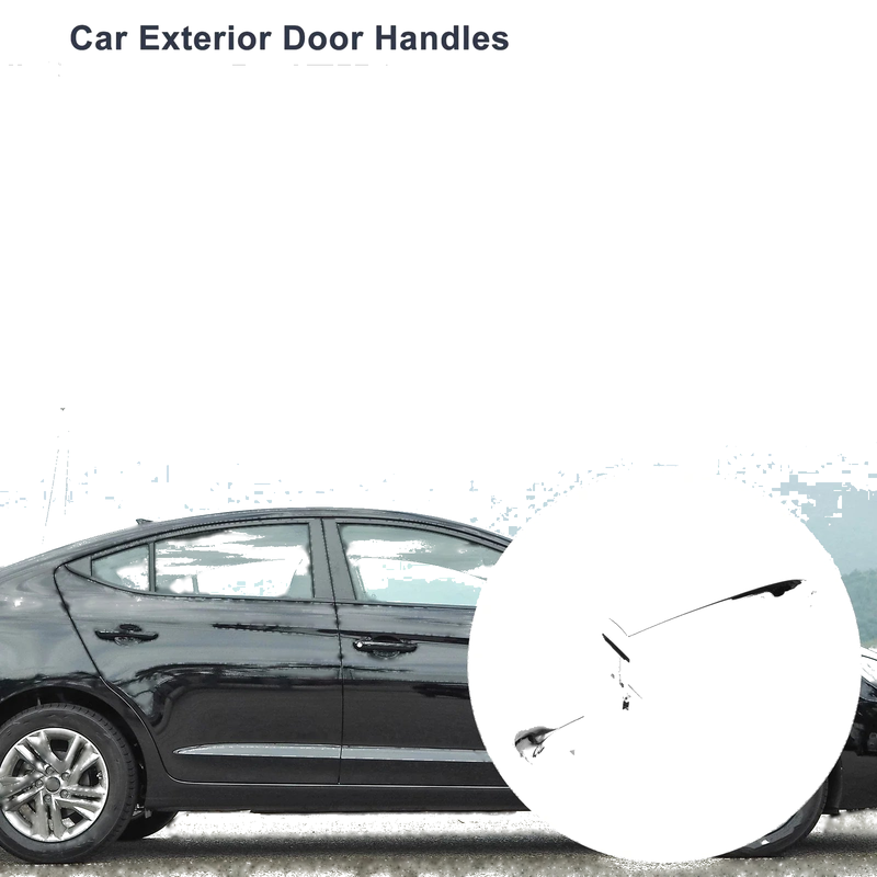 Hyundai Elantra Front Left & Right Car Exterior Door Handles (2007-2012)