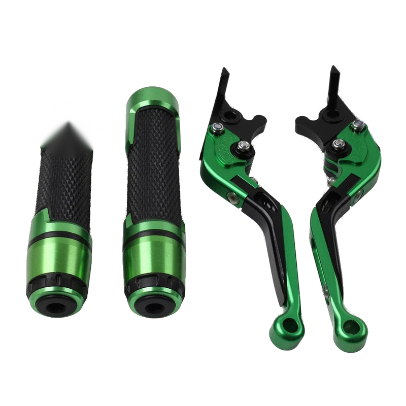 Benelli TRK502 TRK251 BN302S Green Brake Clutch Levers & Handlebar Grips Set
