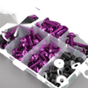 158x Fastener Clip Screw Bolt Kit Motorcycle Sportbike Windscreen Fairing Purple