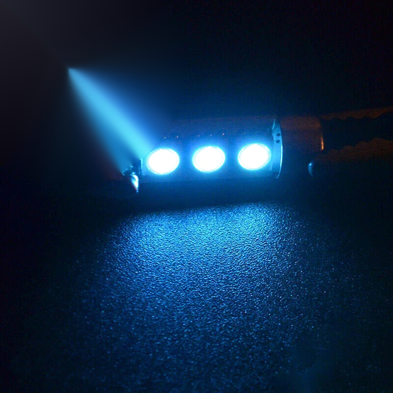 Car Trunk Dome License Plate 10PC Ice Blue LED Interior Light Bulbs Kit