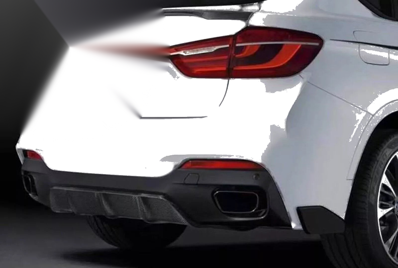 BMW X6 F16 Rear Bumper Diffuser Lip Cover (2015-2018)