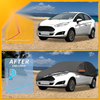 Ford Fiesta Sedan Waterproof All Weather Car Cover with Reflective Strap
