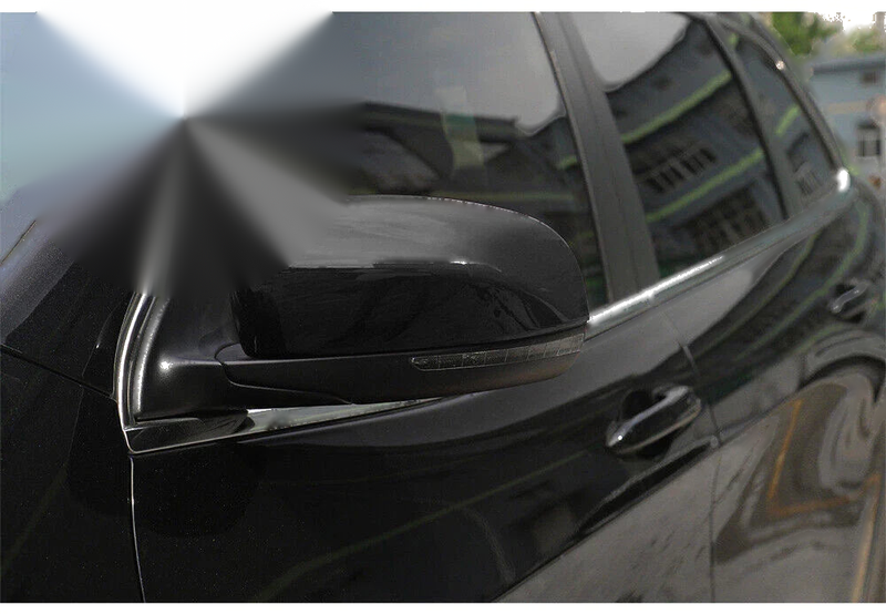 Jeep Compass, Cherokee Gloss Black Rearview Mirror Caps (2017-2023)