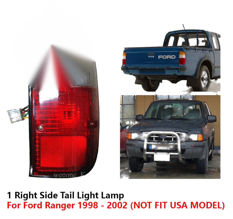 Ford Ranger Right Side Tail Light (1998-2002)