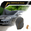 Honda Civic (2016-2021) - Black Brown Faux Leather Car Gear Shift Knob Cover