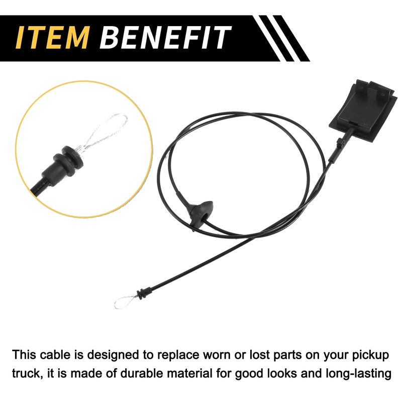Ford F-150 F-250 F-350 Bronco Hood Latch Release Cable (1987-1991)