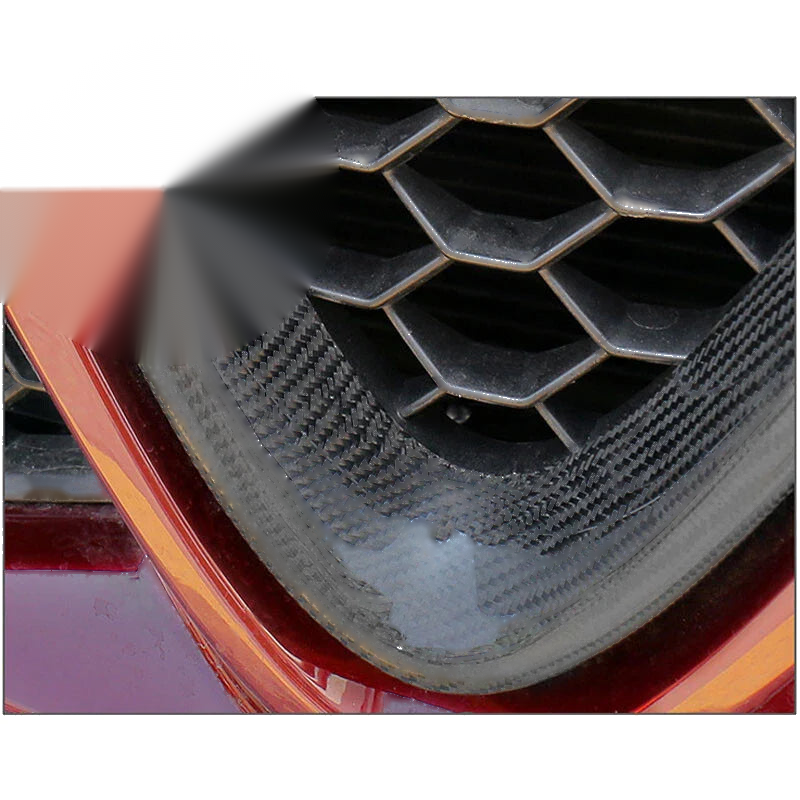For 17-20 Alfa Romeo Stelvio Real Carbon Fiber Front V Shape Grille Center Cover