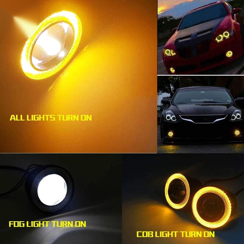 3" LED Amber COB Projector Fog Driving Lamp