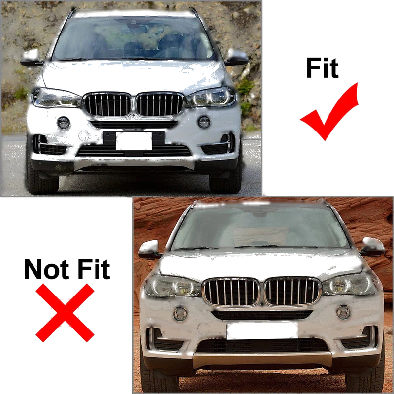 BMW X5 Chrome Right Side Front Bumper Grille Trim (2014-2018)