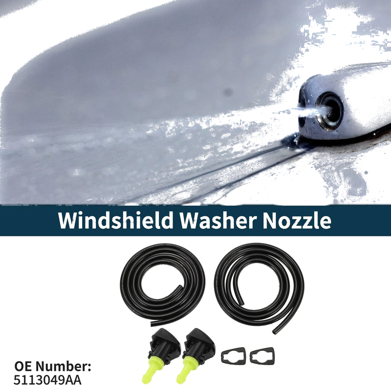 Dodge Grand Windshield Washer Nozzle & Fluid Hose (2011-2023)