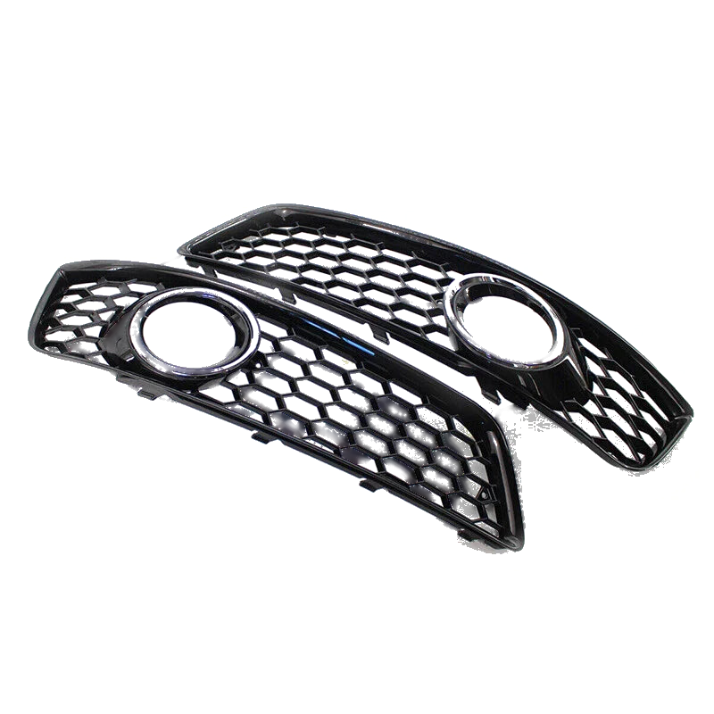 AUDI A3 8P Front Bumper Grille Fog Light Trim Bezel Set (2008-2012)