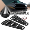 Ford Mustang Black 1/4 Quarter Window Louvers Scoop Cover (2015-2018)