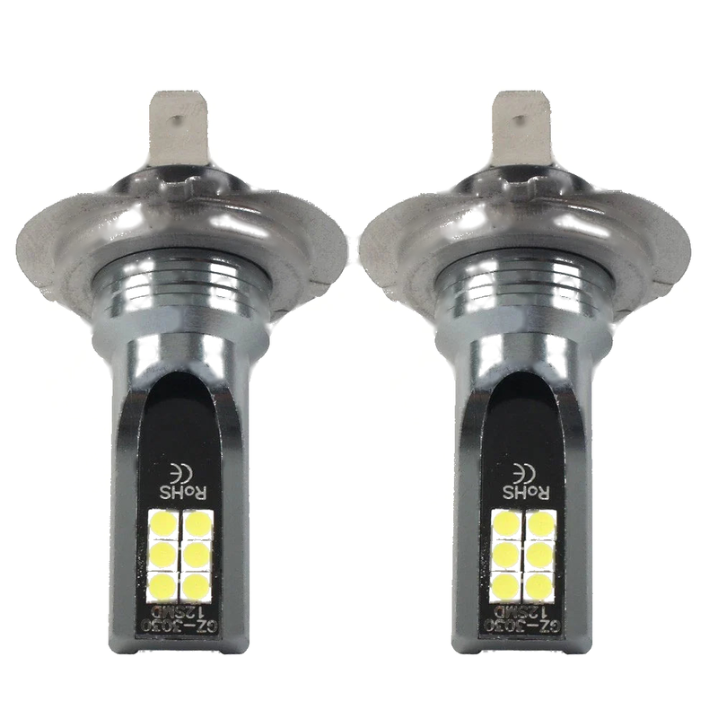 Car High Low Beam DRL Super Bright H7 LED Headlight Bulbs