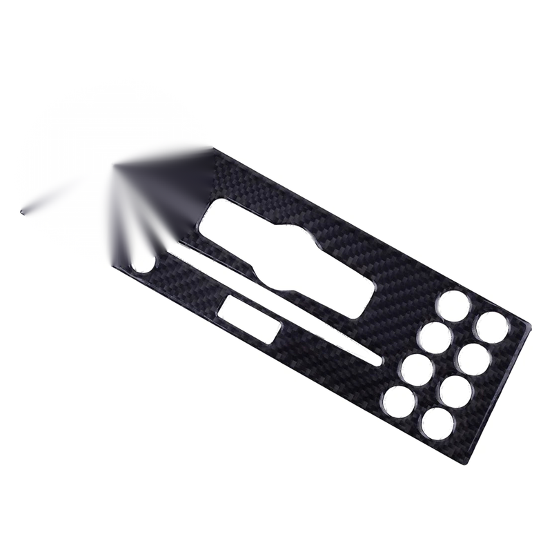 Benz W204 2 x Carbon Fiber Style Center Console CD Panel Covers (2007-2010)