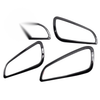 Ford Focus ST RS Interior Door Handle Frame Trim 4x Stainless Steel Black (2015-2018)