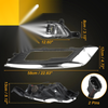 Ford Fusion Fog Driving Lights & Bezels LED (2017-2018)