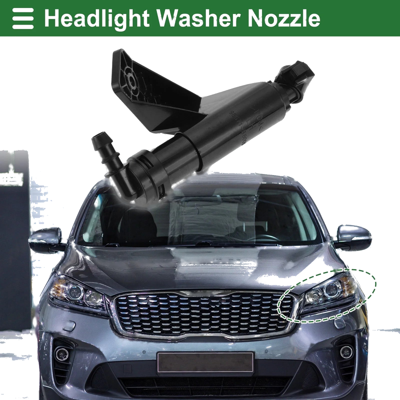 Hyundai Santa Fe Front Driver Side Headlight Washer Nozzle (2013-2018)