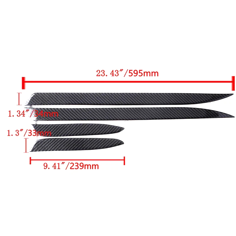 BMW 3 Series E90 Real Carbon Fiber Door Sill Plate Guard Cover Set (2005-2012)
