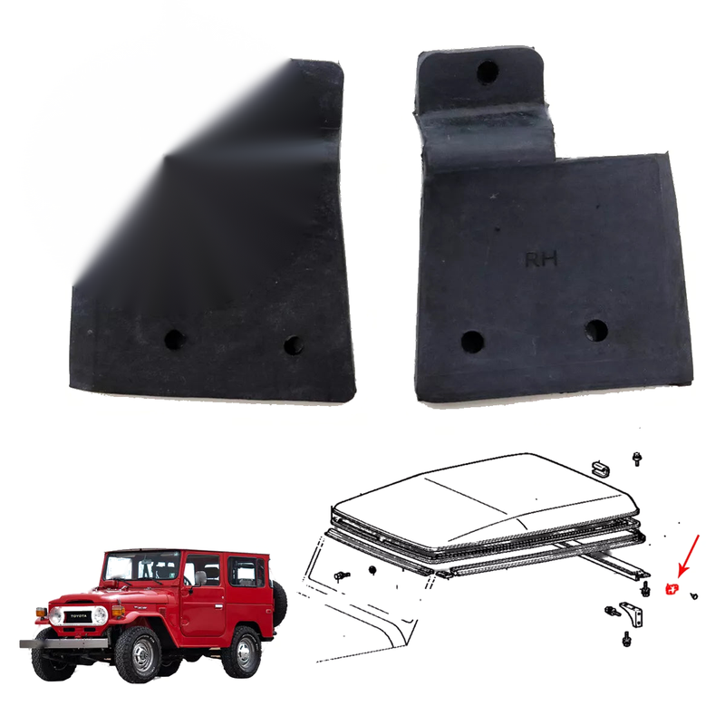 Toyota Land Cruiser BJ40 BJ42 FJ40 FJ45 HJ47 1960-1984 Roof Spacer Drip Trim