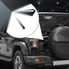 Jeep Wrangler 2 x Black Tailgate Hinge Trim Spare Tire Bracket Covers (2018)