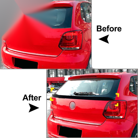 Volkswagen Polo Rear Trunk Spoiler Wing Lip (2009-2017)