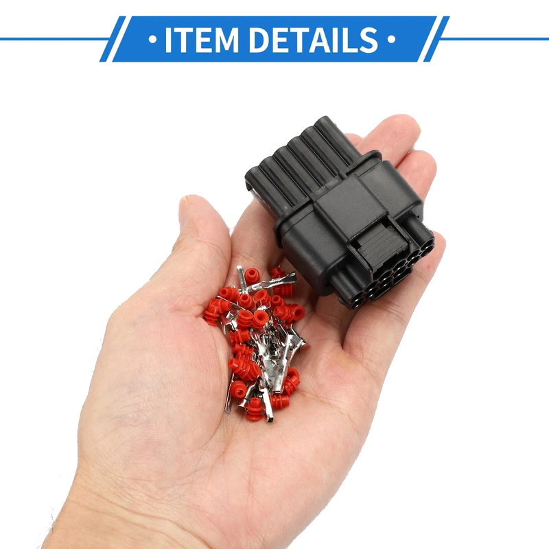 Hyundai - 1 Set 12 Pin Front Headlight Connector Plug