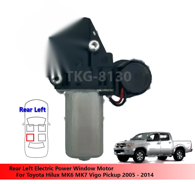 Toyota Hilux Rear Left Electric Power Window Motor (2005-2014)