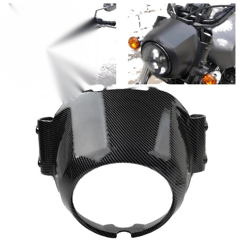 Indian Scout Windshield Headlight Bezel Upper Fairing Carbon Fibre (2015-2023)