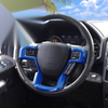 Ford F150 F250 F350 ABS Blue Steering Wheel Button Cover (2017-2020)