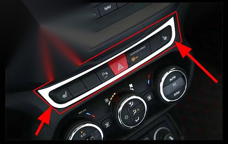 Jeep Renegade Interior Triangle Warning Button Frame Cover Trim (2015-2018)