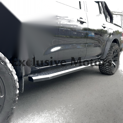 Side Step Running Boardsfor Nissan Navara NP300/Navara (2015-2021) Black Steel