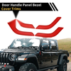Jeep Wrangler JK JLU Front Rear Door Handle Panel Bezel Cover Trims (2007-2023)