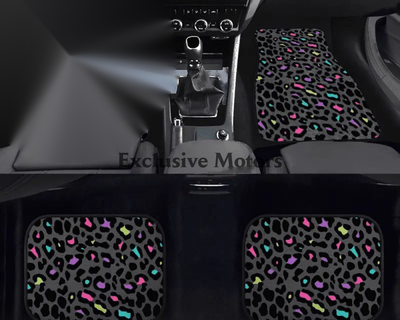Custom Leopard Bean Floor Mats