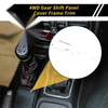 Jeep Wrangler JL JLU (2018-2024) Silver Tone 4WD Gear Shift Panel Cover Trim