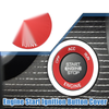 Dodge Challenger 2015-2024 Aluminum Red Engine Start Button Sticker