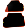 BMW M5 E60 (2005-2010) - 2 x Orange Trim AutoWin Black Floor Mats