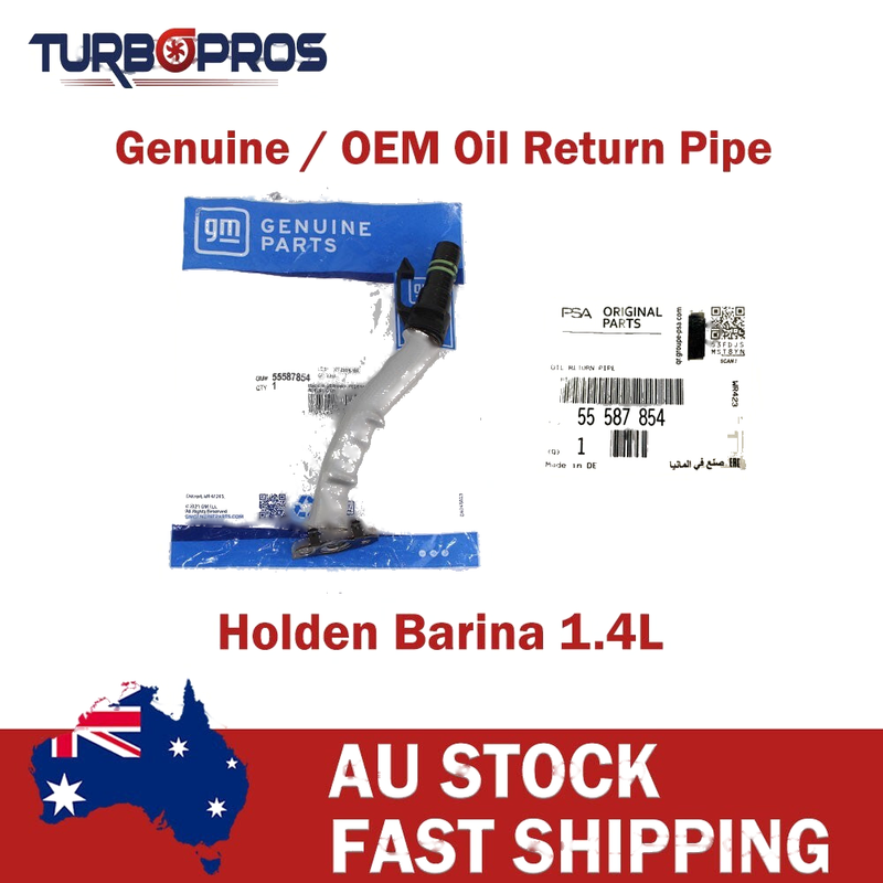 Holden Barina 1.4L Genuine Turbo Charger Oil Return Pipe