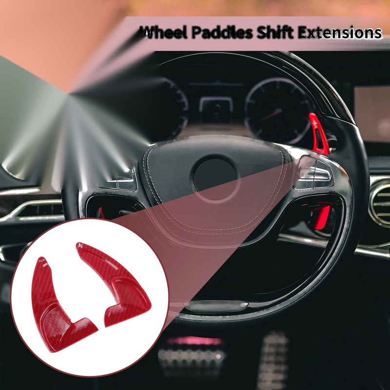 Jeep Grand Cherokee Red Plastic Steering Wheel Paddles (2014-2020)