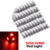 Various Vehicles () 50 x T10 5-SMD 5050 Red LED Light Bulbs