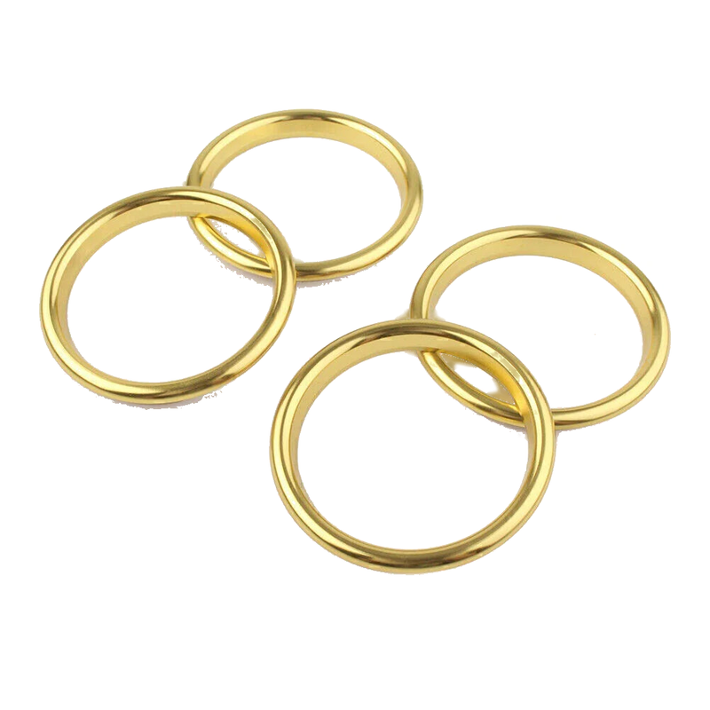 Audi A3 8V (2012-2019) Stainless Steel Gold 4 x Car Air Vent Outlet Ring Covers