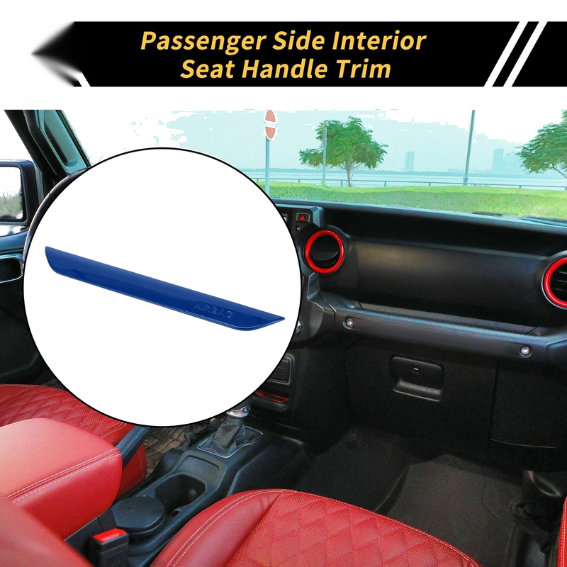 Jeep Wrangler JL JLU Passenger Side Interior Seat Handle Trim (2018-2024)