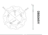 Suzuki GSX GSF 650 1250 Bandit SV 650 SFV 650 Rear Brake Disc (06-19)