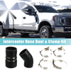 Ford F250 Super Duty 6.0L Diesel Car Hose Boot Set with T Bolt Clamp