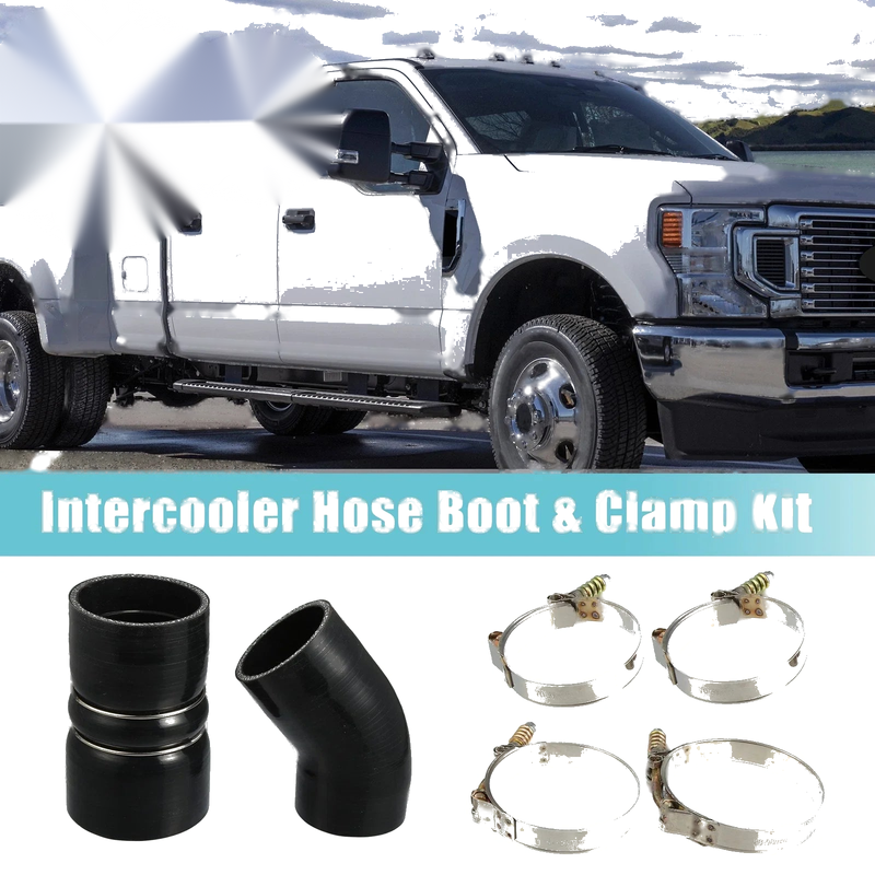 Ford F250 Super Duty 6.0L Diesel Car Hose Boot Set with T Bolt Clamp