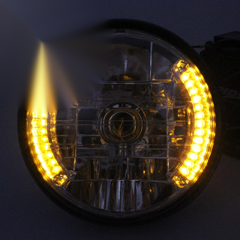 Bobber Cafe Racer 7" Motorcycle LED Headlight Turn Lights (2020-2023)